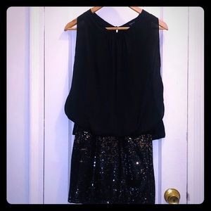 Black sequin dress